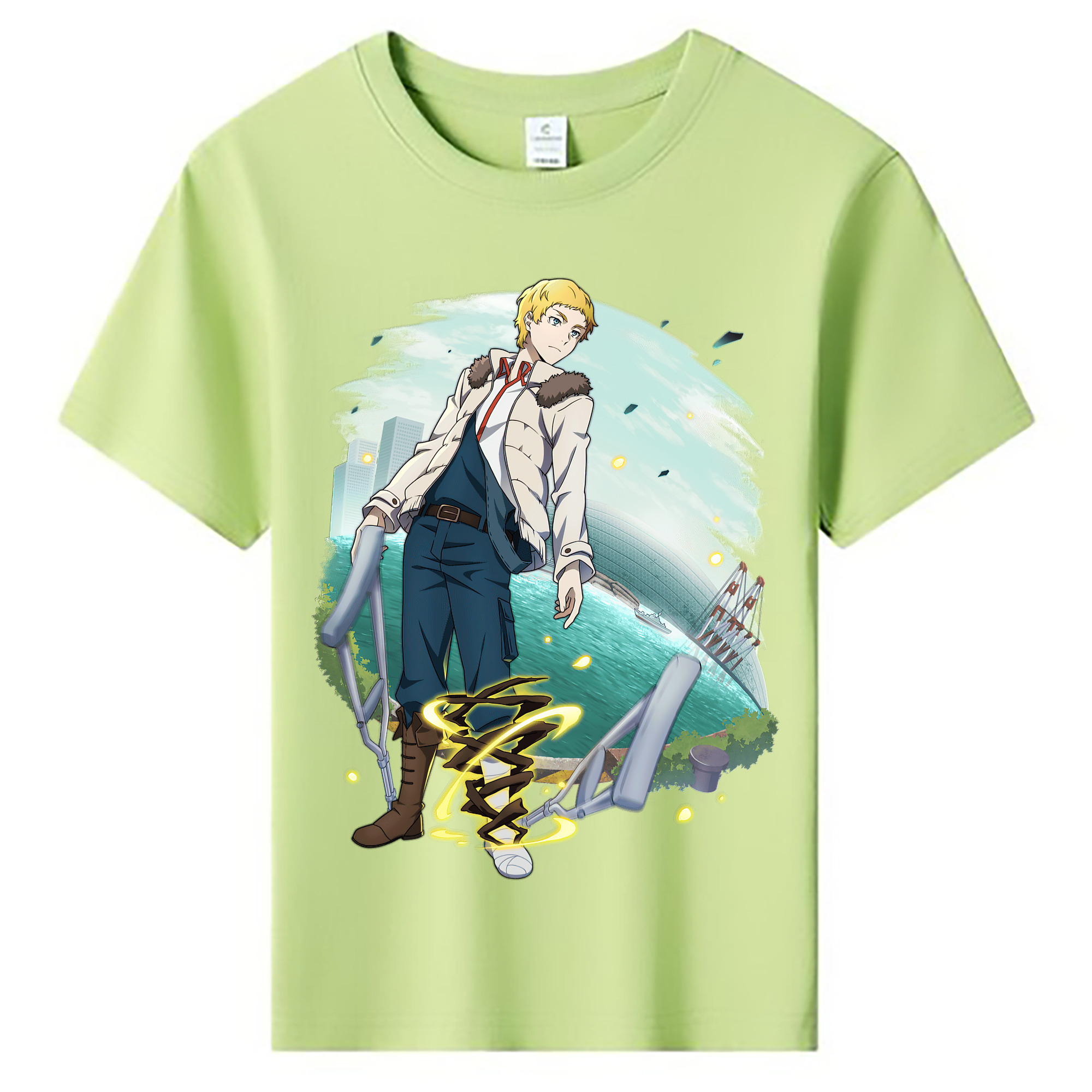 （画像用） 文豪ストレイドッグス Bungo Stray Dogs 綿100％キッズTシャツ（フロントプリント）